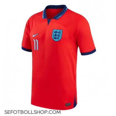 Billiga England Marcus Rashford #11 Borta fotbollskläder VM 2022 Kortärmad